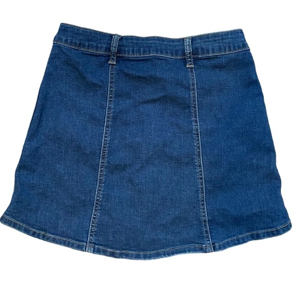 Altar’d State denim button up mini skirt with pockets, medium wash Size XS - Picture 2 of 4